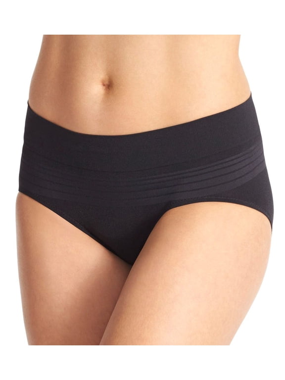 Women's Warner's RU0501P No Pinching. No Problems. Seamless Hipster Panty (Black 2X)