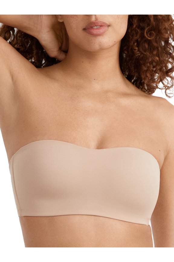 Women's Warner's RY0161A Easy Does It Wireless Lightly Lined Strapless Bra (Toasted Almond L)