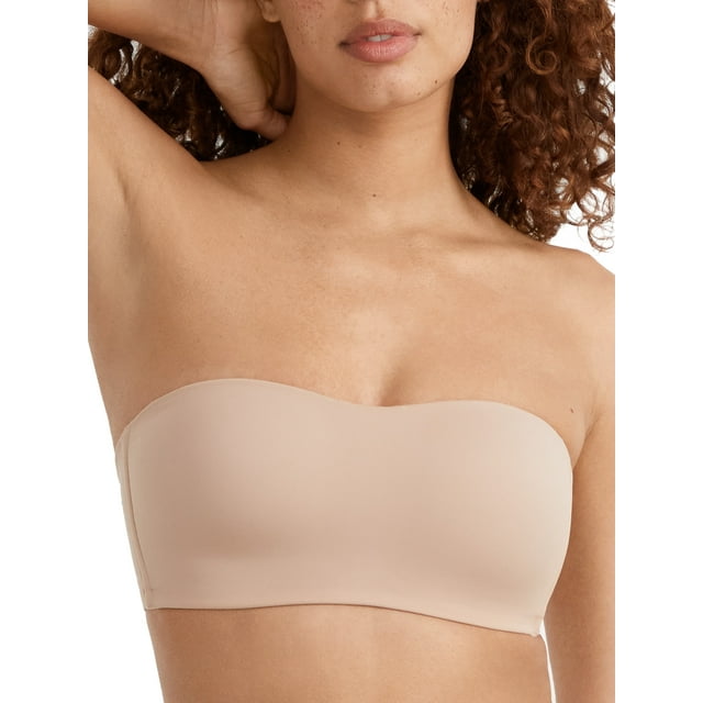 Women's Warner's RY0161A Easy Does It Wireless Lightly Lined Strapless Bra (Toasted Almond S