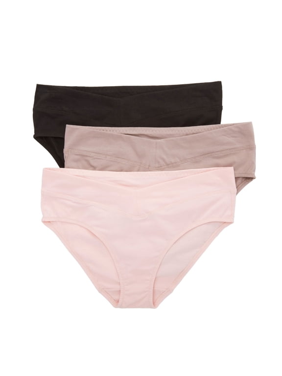 Women's Warner's RU4403P No Pinching No Problems Hipster Panty - 3 Pack (Blush/Mink/Black 2X)