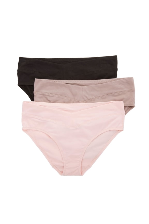 Women's Warner's RU4403P No Pinching No Problems Hipster Panty - 3 Pack (Blush/Mink/Black 2X)