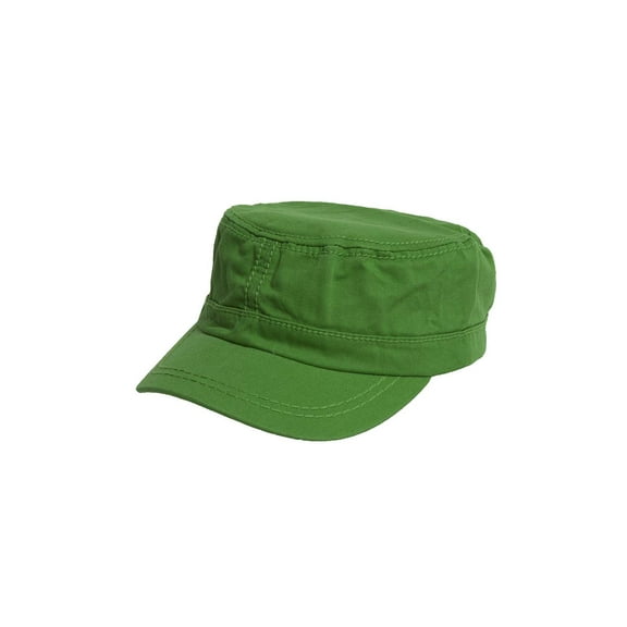 Women's Washed Military Cadet Style Cap - Green