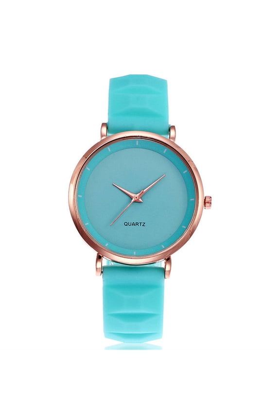 Women's Watch, Czzoypi Sleek Fashion Quartz Watch with Leather Strap, 39mm Case Diameter Low-Key Dial Practical Gift for Any Occasion, Sky Blue