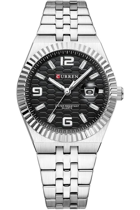 Women's Watch Luxury Stainless Steel Strap Classic Analog Quartz Elegant Ladies Date Wristwatch