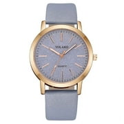 Women's Watches Brand Luxury Fashion Ladies Watch Leather Watch Women Female Quartz Wristwatches Montre Femme reloj mujer Light blue
