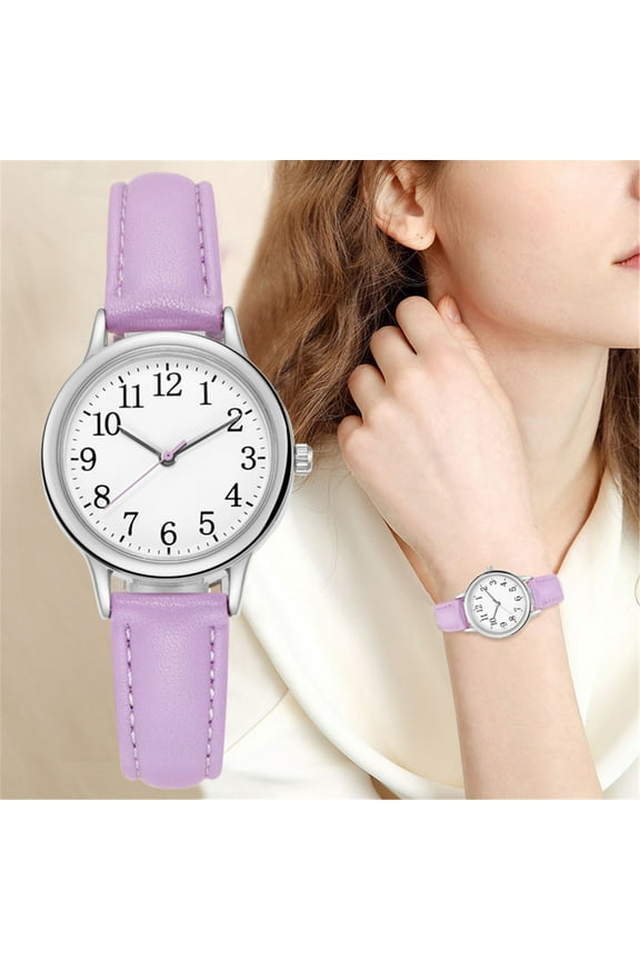 Women's Watches Gold Clearance Sale Women's Silver and Gold Watch Ladies Vintage Watch Leather Watch Minimalist Gift Women's Sleek Quartz Dial Fashion With Strap Watch Women's Watch