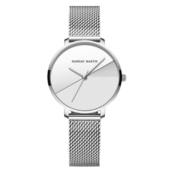 Women's Watches Unique Luxury Brand Quartz Analog Stainless Steel Mesh Band Wrist Watch for Female