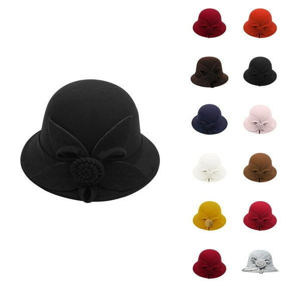 Women's Waterproof Bucket Hat - Quick Dry Sun Rain Women'S Autumn And Winter Flowers Round Top Casual Fisherman'S Basin Cap Small Bowler Hat