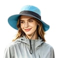 thumbnail image 1 of Women's Waterproof Bucket Hat with Sun Protection, Adjustable Chin Strap Outdoor Sun Hat for Hiking and Travel, 1 of 9