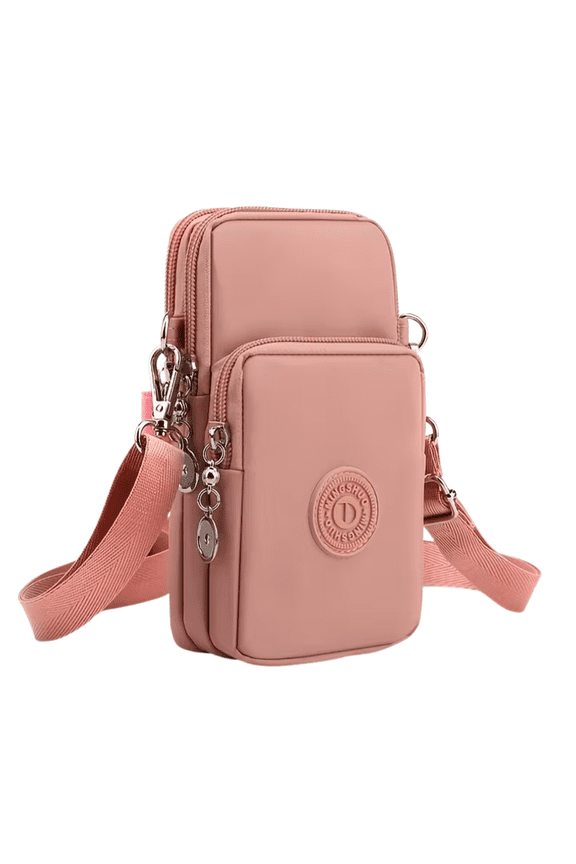 Women’s Waterproof Crossbody Phone Bag – Stylish Mini Shoulder Purse with Multiple Zipper Pockets, Oxford Fabric Travel Sling Bag for Daily Use