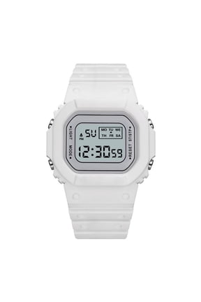 Women's Waterproof Digital Sports Watch with LCD Stopwatch, Date Display and Rubber Strap for Swimming & Fitness