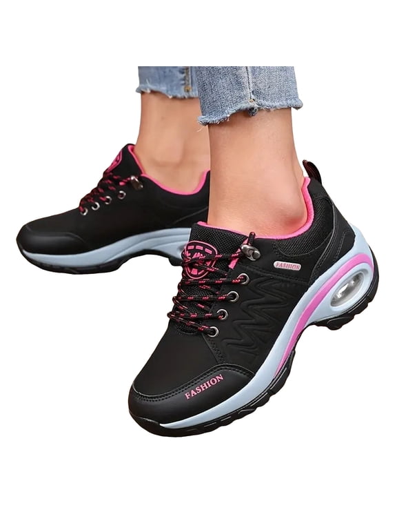 Women's Waterproof Hiking Shoes Non Slip Tennis Walking Running Sneakers Trekking Trail Shoes with Arch Support