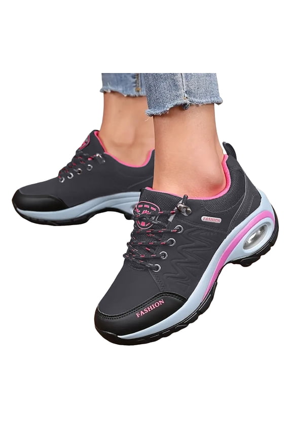 Women's Waterproof Hiking Shoes Non Slip Tennis Walking Running Sneakers Trekking Trail Shoes with Arch Support