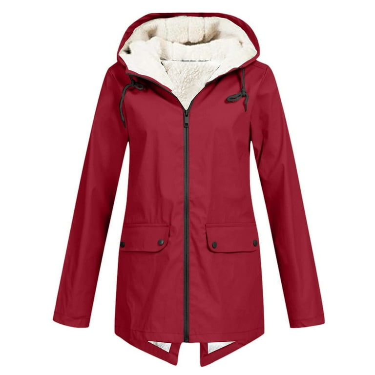 Women's Waterproof Hooded Rain Jacket 