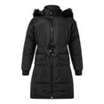 thumbnail image 1 of Women's Waterproof Hooded Warm Long Puffer  Coats Parkas with Faux Fur Hood Trim Outwear Jackets, 1 of 8