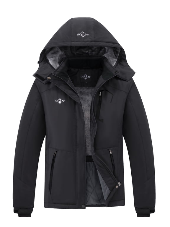 Women's Waterproof Insulated Ski Jacket - Warm Winter Snow Coat with Fleece Lining for Hiking & Outdoor Sports Dark Grey Medium