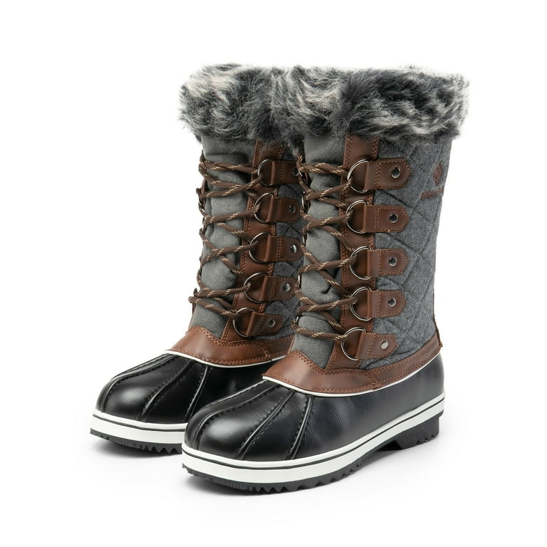 Women's Waterproof Mid-Calf Winter Outdoor Snow Boots