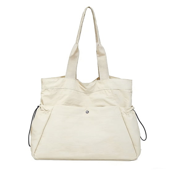 Women's Waterproof Multi-Pocket Handbag with Adjustable Drawstring, Versatile Design for Travel, Gym, Office, and Outdoor Activities
