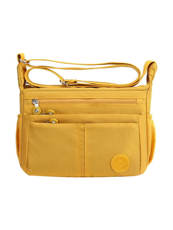 Women's Waterproof Nylon Casual Crossbody Bags Large Capacity Messenger Shoulder Bags with Multi Pocket
