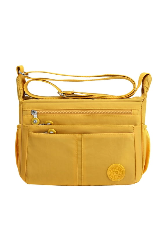 Women's Waterproof Nylon Casual Crossbody Bags Large Capacity Messenger Shoulder Bags with Multi Pocket