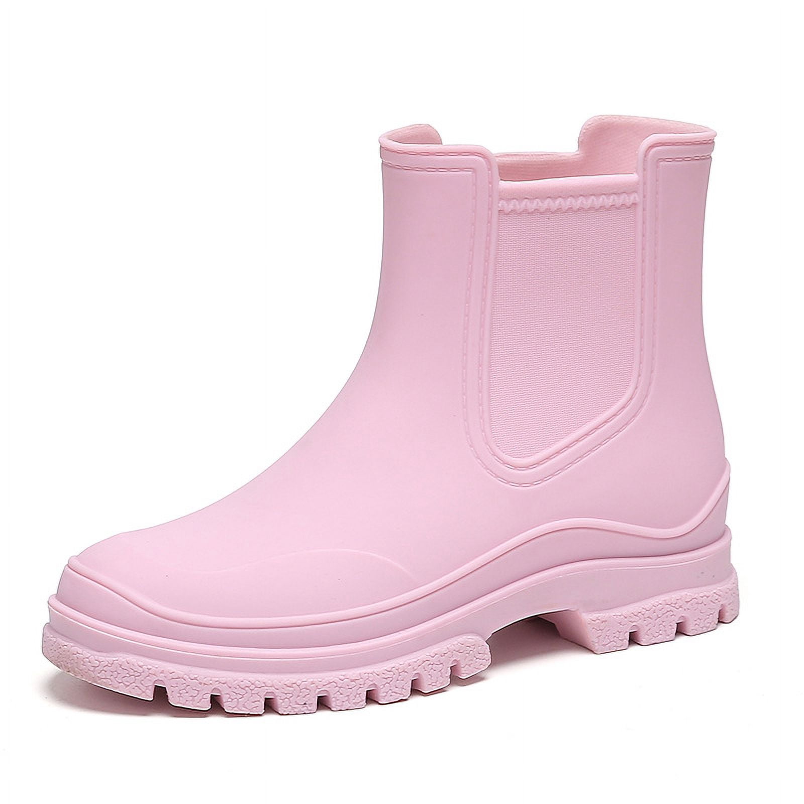 Women's Waterproof Rain Boots - Ankle Garden Shoes with Anti-Slip Sole & Comfort Insole for Outdoor Work