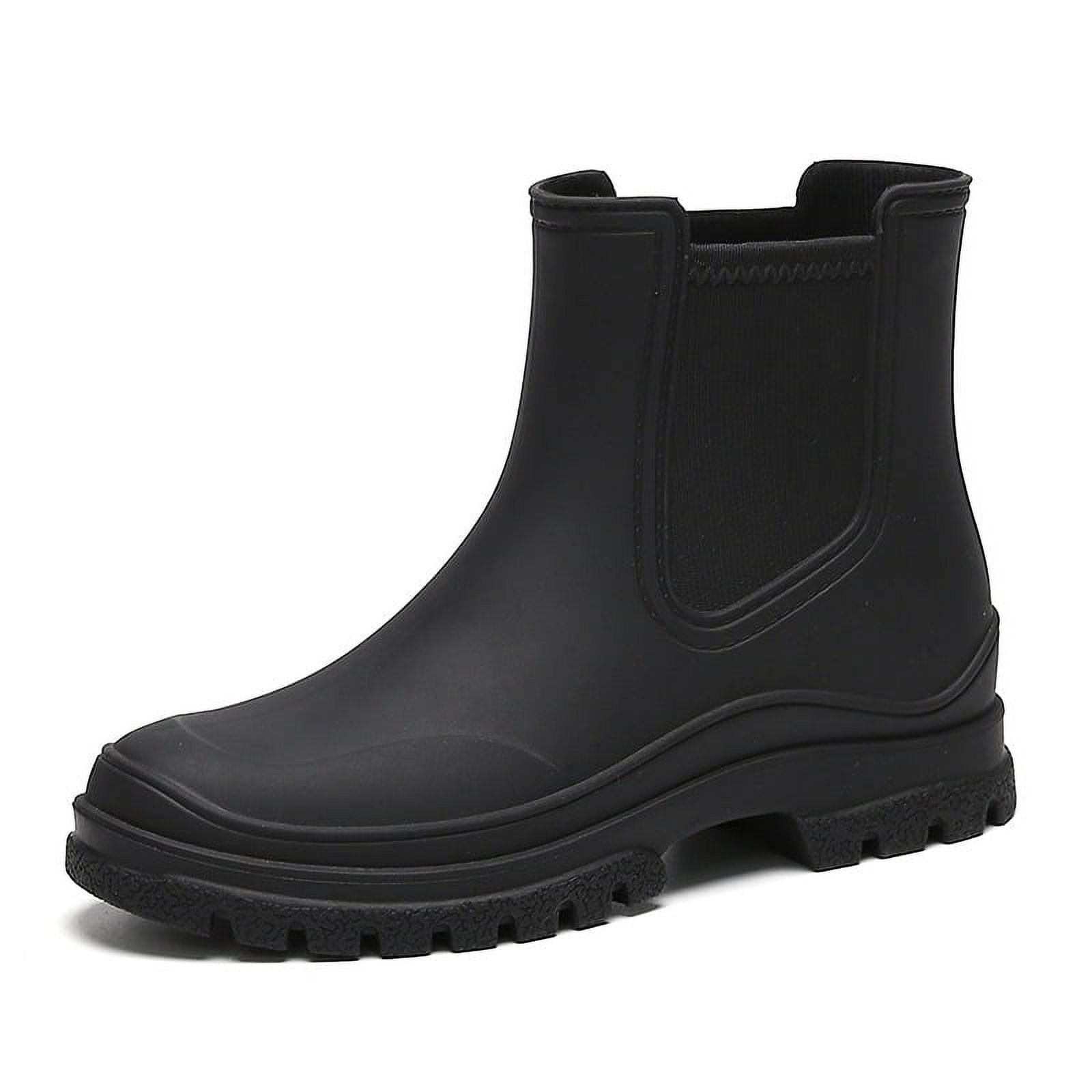 Women's Waterproof Rain Boots - Ankle Garden Shoes with Anti-Slip Sole & Comfort Insole for Outdoor Work
