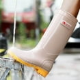 thumbnail image 1 of Women's Waterproof Rain Boots - High-Cut, Casual, PVC Material, Non-Slip Sole, Perfect for Spring and Summer Outdoor Wet Weather Khaki, 1 of 5