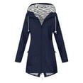 thumbnail image 1 of Women’s Waterproof Rain Jacket Lightweight Outdoor Windbreaker Rain Coat Shell for Hiking, Travel, 1 of 3