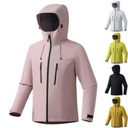 Womens Waterproof Rain Jacket Outdoor Lightweight Rain Shell Coat for Hiking Golf Travel Breathable Waterproof Sunscreen Outdoor Jacket