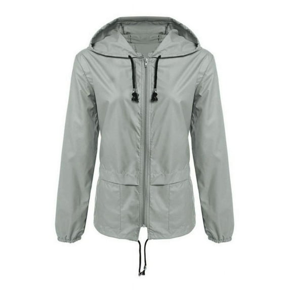 Lightweight Waterproof Raincoat for Women Packable Outdoor Hooded Rain Jacket