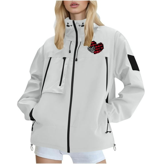 Women's Waterproof Raincoat Plus Size Men Water Proof Breathable Thin Bicycle Travel Cycling with Hood Hooded Windbreaker Plus Size White S-2XL