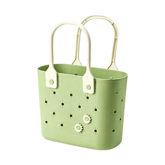 Women's Waterproof Sandproof Beach Tote Bag - Portable Washable Bag for Beach, Pool & Outdoor Use