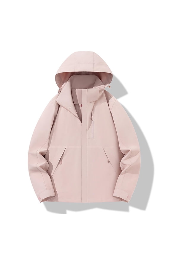 Women's Waterproof Ski Jacket with Hood - Fleece Lined Softshell Windbreaker, Lightweight Packable Snow Coat for Winter Hiking, Commuting & Mountain Travel