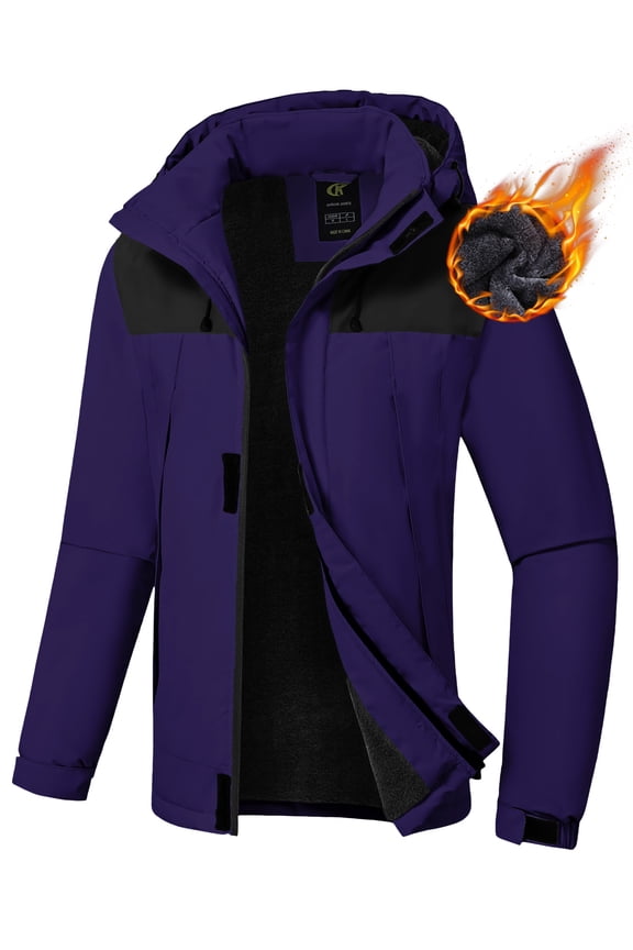 Women's Waterproof Ski Jacket Warm Winter Snow Coat Mountain Windbreaker Hooded Raincoat Jacket