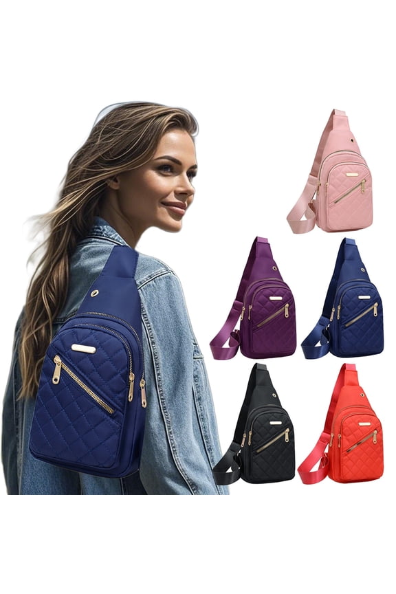 Women’s Waterproof Sling Chest Bag with USB Charging Port, Anti-Theft Crossbody Front Pack, Large Capacity Travel Shoulder Bag for Hiking and Everyday Use