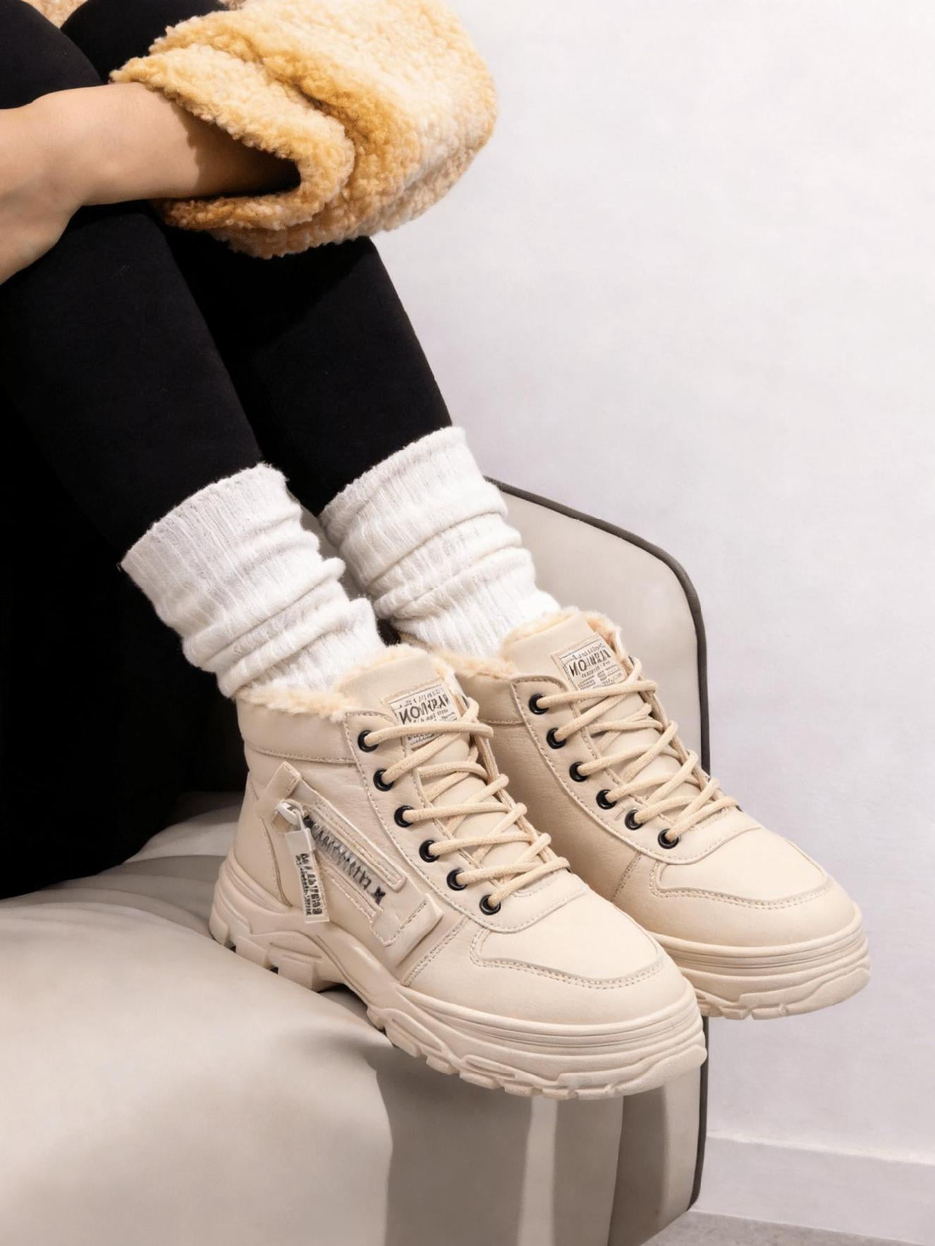 Women's Waterproof Snow Boots Warm Winter Combat Boots Comfortable for ...