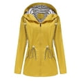 thumbnail image 1 of Women's Waterproof Windbreaker Casual Hooded Trench Coats Lightweight Raincoats Outdoor Rain Jackets with Pockets, 1 of 5