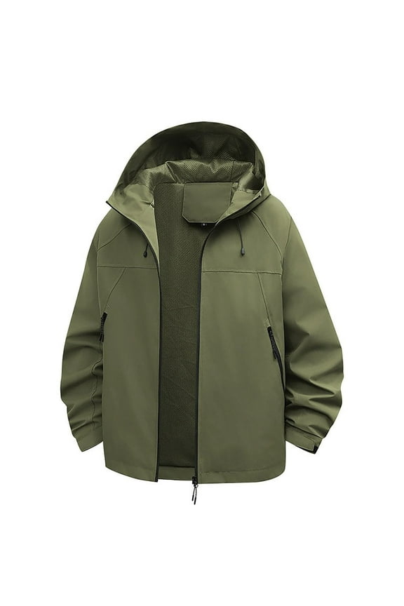 Women's Waterproof Windbreaker Jacket Breathable Outdoor Hiking Jacket Loose Fit Lightweight Raincoat for Walking Running