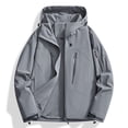 thumbnail image 1 of Women's Waterproof Windproof Jacket, Lightweight Workwear Coat for Spring and Fall, Casual Long Sleeve Polyester Jacket, Thin and Comfortable for Daily Use, 1 of 3