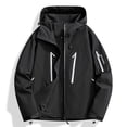 thumbnail image 1 of Women's Waterproof Windproof Jacket, Lightweight Workwear Coat for Spring and Fall, Casual Long Sleeve Polyester Jacket, Thin and Comfortable for Daily Use, 1 of 3