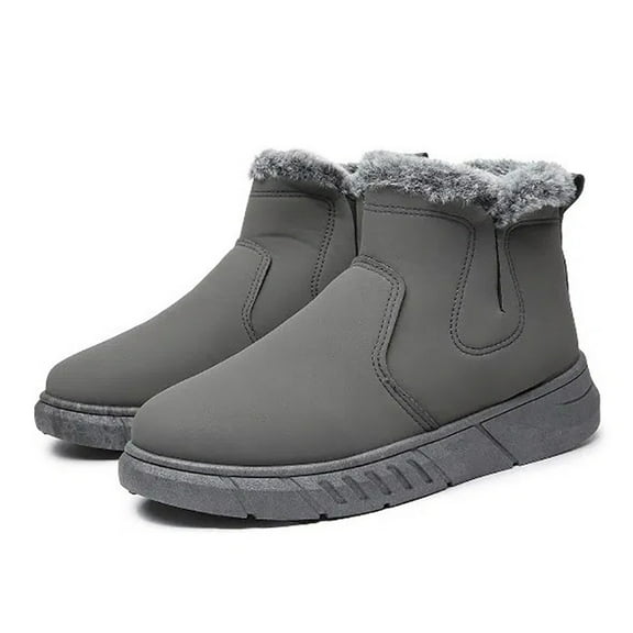 Women's Waterproof Winter Boots - Ankle Length Insulated Snow Booties with Fur Lining, Warm Cold Weather Shoes