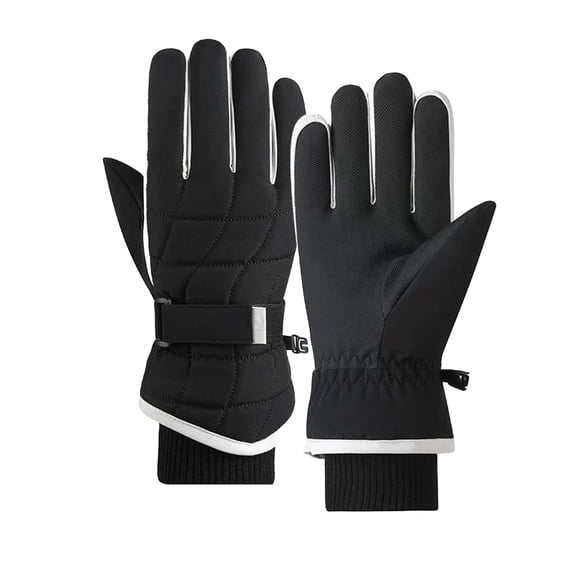 Women's Waterproof Winter Fleece Lined Cycling Gloves Bike Mitts with Anti-Slip Grip for Cold Weather