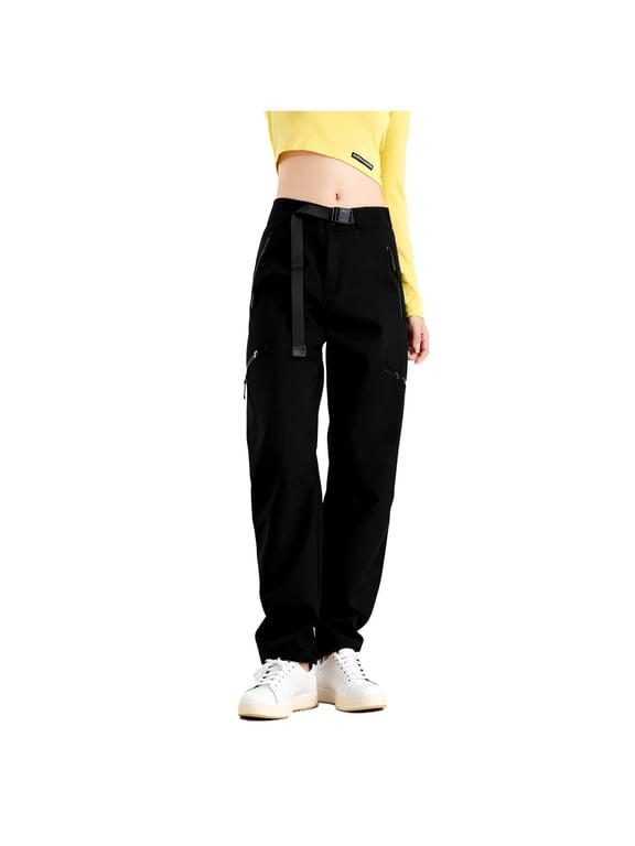 Women s Waterproof Winter Hiking Pants Fleece Lined Detachable Insulated Cargo Trousers with Pockets for Outdoor Snow Ski Cold Weather