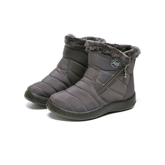 Women's Waterproof Winter Snow Boots Ladies Warm Slip On Ankle Booties