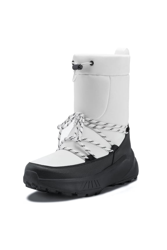 Women's Waterproof Winter Snow Boots Lightweight Warm Faux Fur Lined Mid-Calf Booties