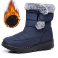 thumbnail image 1 of Women's Waterproof Winter Snow Boots - Mid-Calf Warm Boots with Faux Fur Collar and Buckle Detail for Cold Weather, 1 of 11