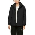 thumbnail image 1 of Women's Waterproofs Ski Jacket 3-In-1 Windbreaker Winter Coat Fleece Inner for Rain Snow Outdoor Hiking Mountain Coat with Detachable Hood 2024 Black m, 1 of 9