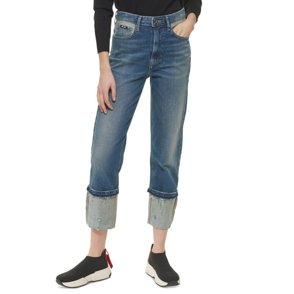 Women's Waverly High-Rise Cuffed Jeans Medium Wash Denim 28