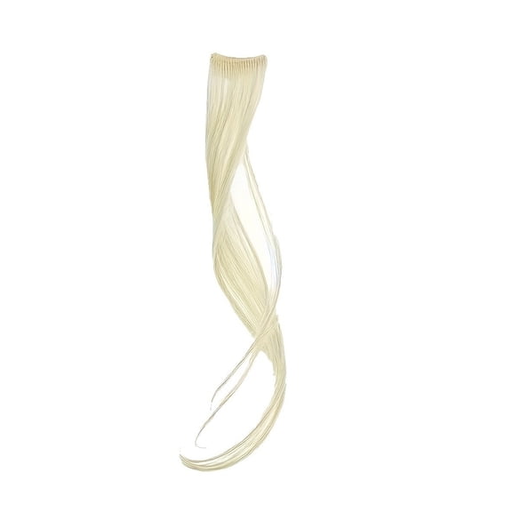 Women's Wavy Clip-In Bangs - Synthetic Hair Wig with Long Side Bangs for Effortless Styling