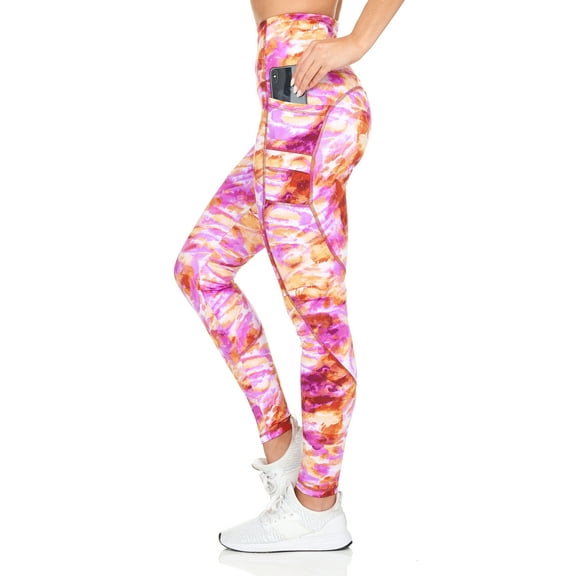 Women's Wavy Sky Full Length Legging With Double Pocket